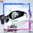 Juliet Carbon Black Iridium + SideBlinder Preto