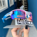 Flak 2.0 White Prizm Hastes Azul