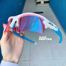 Flak 2.0 White Prizm Hastes Azul