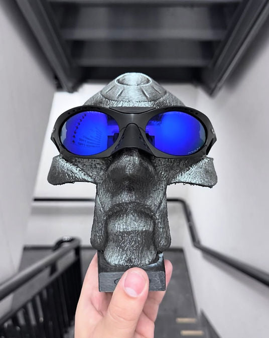 Plantaris Black Neon Blue